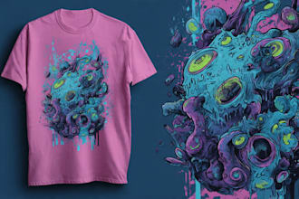 design a creative graphic t shirt design