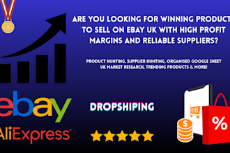 hunt ebay UK products and suppliers for you for dropshiping