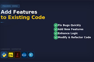 add small features or modify your existing code