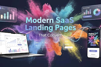 design a modern saas landing page that converts