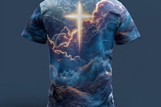 create custom christian t shirt design for church