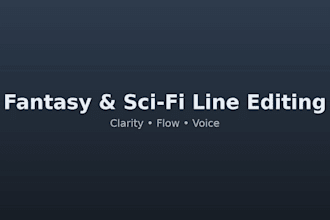 line edit your fantasy chapter for voice, flow, and clarity