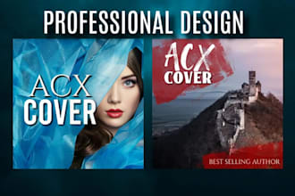 design audiobook cover for audible and convert kindle cover to acx