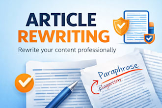 rewrite and paraphrase your article manually