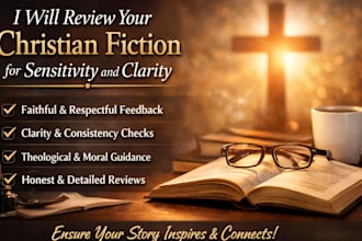 review your christian fiction for sensitivity and clarity