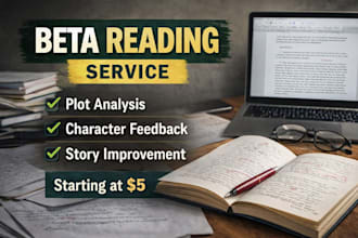 beta reader for fiction books