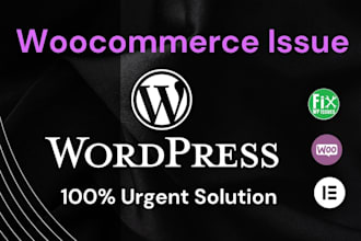 fix woocommerce error, checkout, cart or payment issues fast