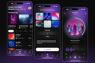 develop ai music generator app custom composer app development for creators