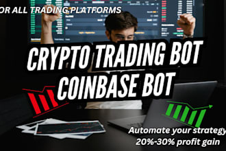 build coinbase bot, crypto trading bot, ai trading bot, profitable trading bot