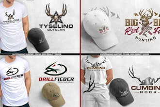design outstanding hunting logo with satisfaction for you
