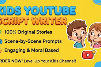 write engaging kids youtube scripts with scenes