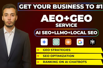 do monthly local seo GEO, aeo, llmo to rank your website in ai search engines