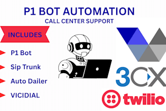 p1 bot vicidial autodialer manual dialing 3cx forward call