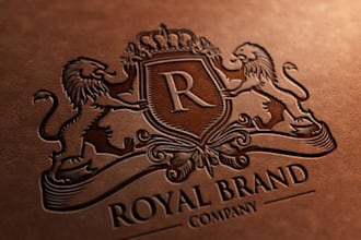 design a coat of arms regal heraldic family crest logo in 1 hour
