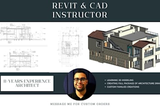 teach you sketchup, autocad, and revit