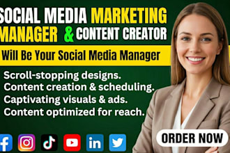 be your social media marketing manager for content, ads, and growth