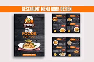 design a modern restaurant menu food menu design animated tv screen menu board