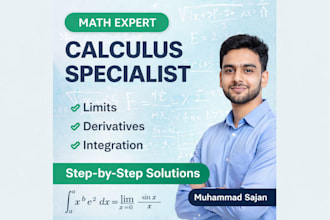 teach and explain calculus and math problems step by step