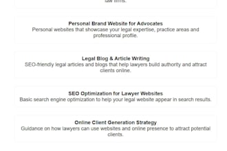 professional lawyer website law firm design SEO ready