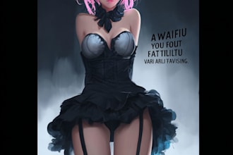 illustrate elegant anime art of your favorite female character digitally