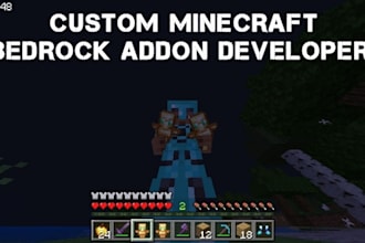 code, create a high quality bedrock addons for your bedrock or java server
