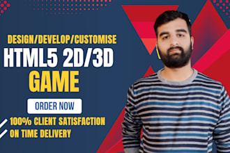 develop 2d or 3d javascript and html5 game for browser