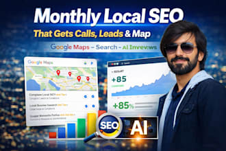 do monthly local SEO, ai overviews and local GEO optimization for your website