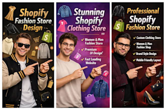 develop stunning women men shopify clothing store fashion store clothing website