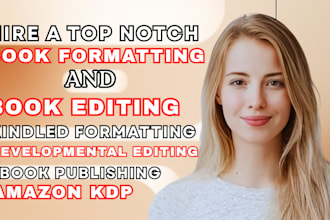 provide kdp book formatting and kindle formatting for amazon kdp