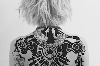 ti disegno uno stencil per un tatuaggio