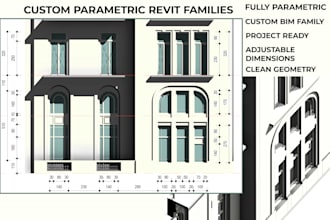 model a professional parametric revit door family