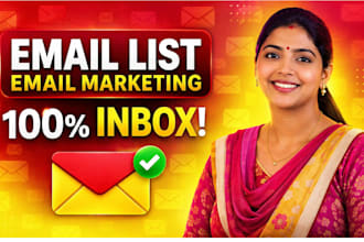 provide niche targeted email list for b2b lead and email marketing