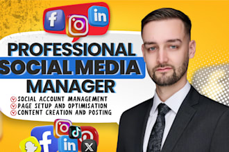 be your social media manager social media marketing manager social media post