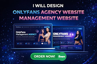 design onlyfans agency website, onlyfans management website