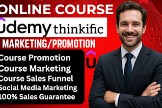 udemy online course promotion kajabi course marketing kajabi sales funnel