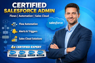 build salesforce flows, automation, alerts, triggers and page layouts