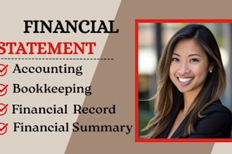 prepare p and l statement and financial summary report in 24 hours