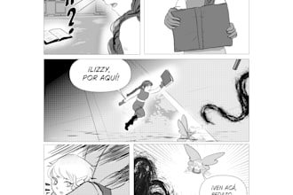 professional manga panels or comic pages for your story