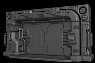 create low poly hard surface 3d models game ready assets