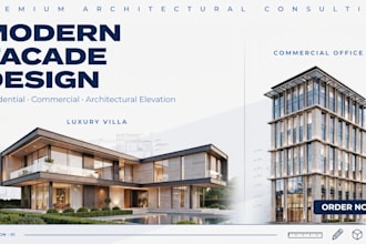 design modern facades for residential and commercial buildings upgrades
