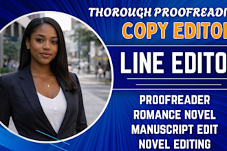 proofread and polish your romance or thriller novel