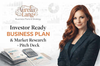 develop business plan for startups, investors business plan, market research