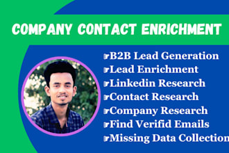 do company contact enrichment and provide targeted b2b leads