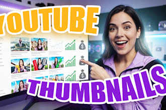 diseñaré miniaturas virales de youtube con un alto CTR que consigan más visitas