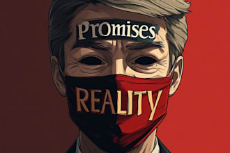 draw a sharp political cartoon or editorial satire
