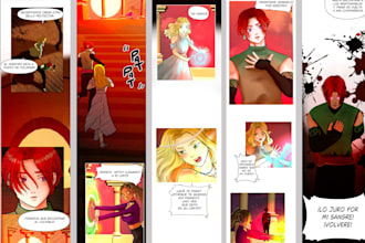 professional webtoon panels for your story