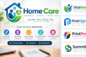 home care logo healthcare flyer senior care elderly care brochure home care