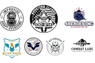 design modern badge, army, military, tactical, or patch logo