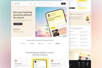 create saas landing page