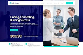build squarespace recruitment website, hiring agency website job listing website